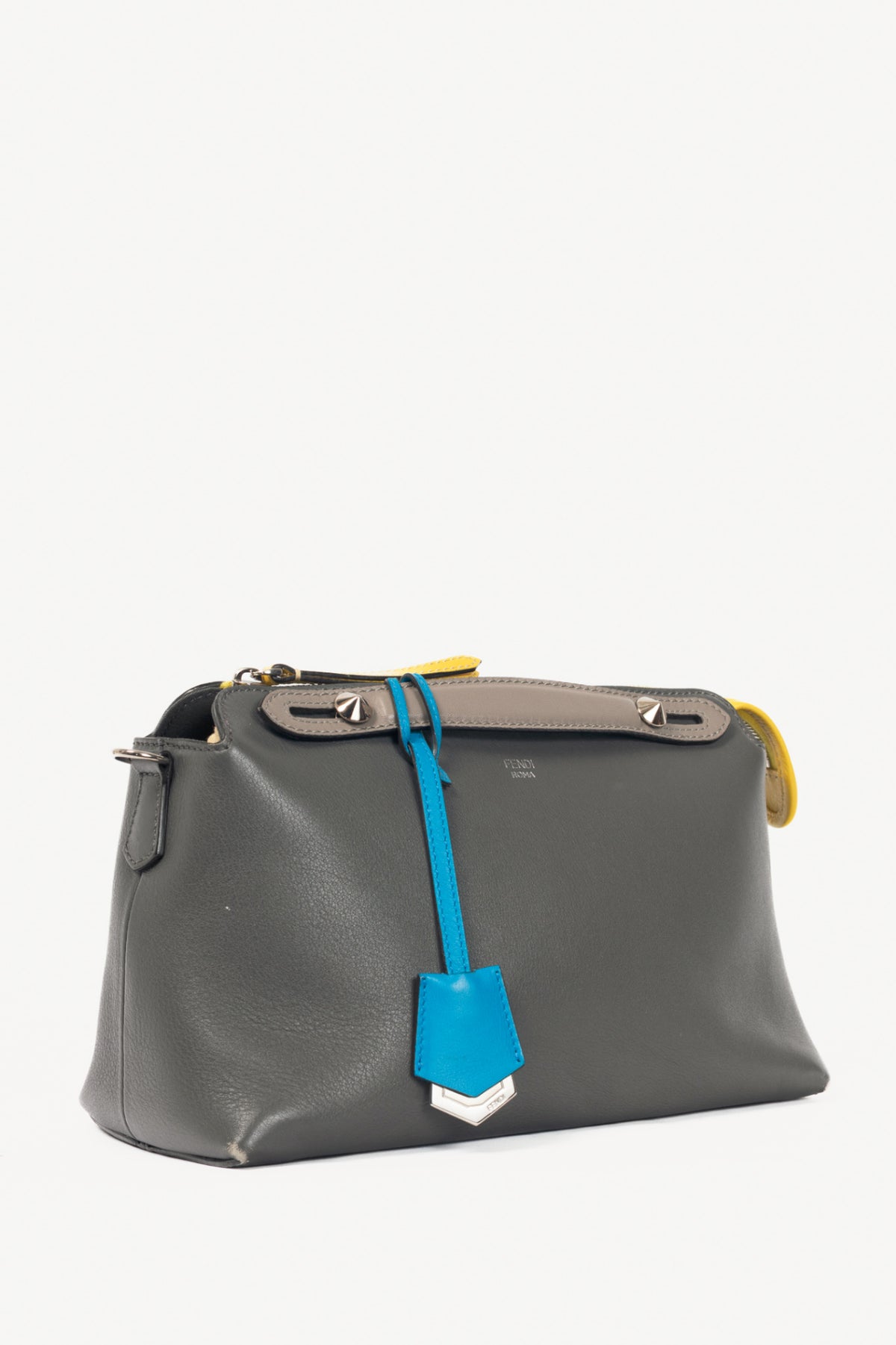 Fendi By the Way Small Anthracite Leather Crossbody
