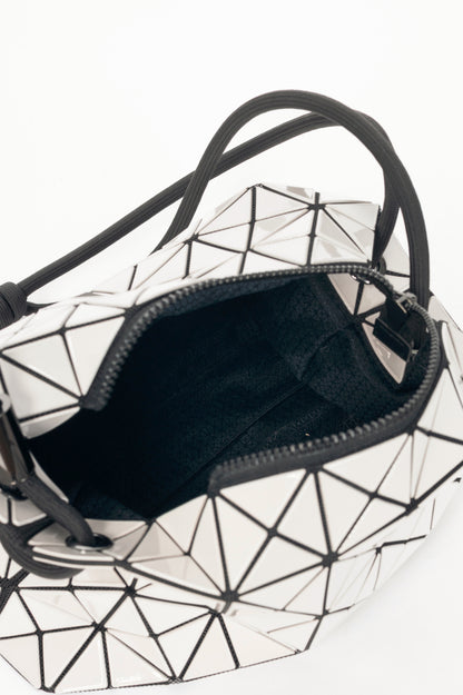 Bao Bao Issey Miyake Loop Light-Grey Geometric PVC Crossbody
