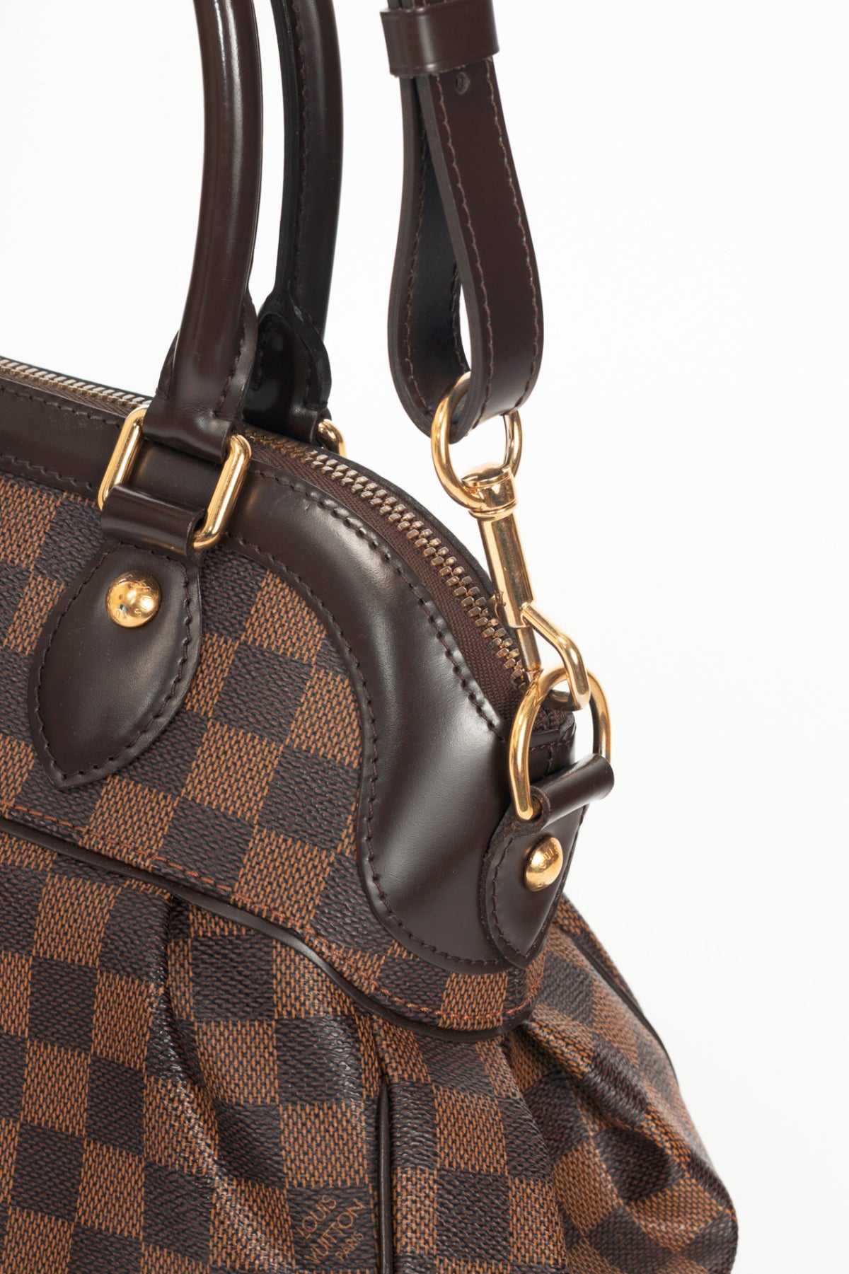 Louis Vuitton Trevi PM Damier Ebene Canvas Handbag