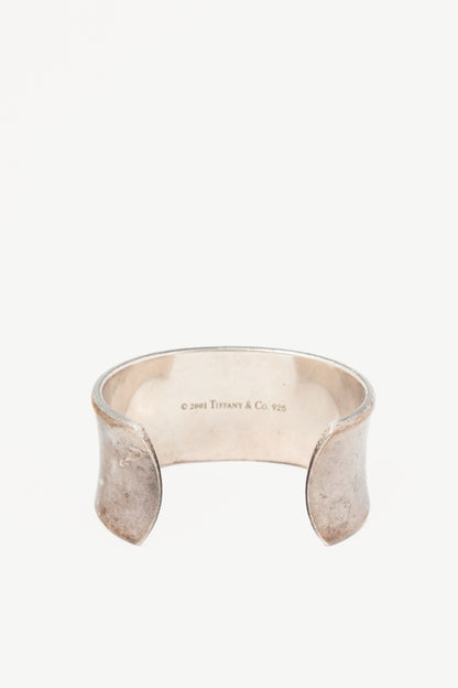 Tiffany & Co. 1837 Sterling Silver Wide Cuff Bangle
