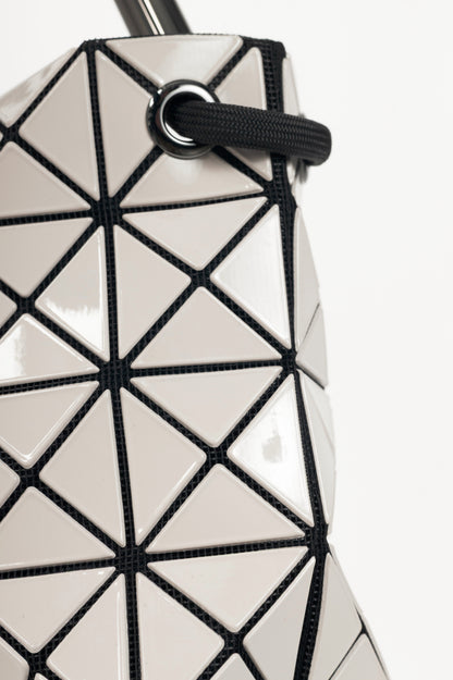 Bao Bao Issey Miyake Loop Light-Grey Geometric PVC Crossbody
