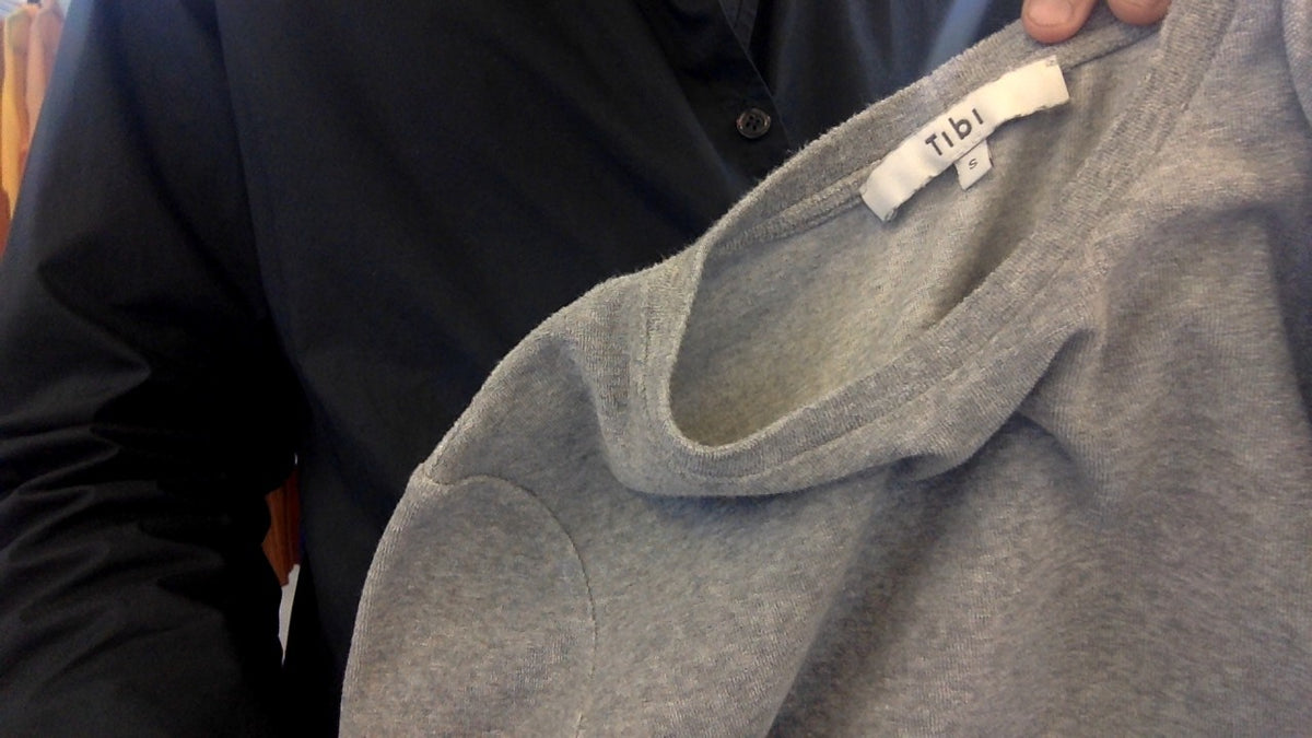 Tibi Heather Grey Tee