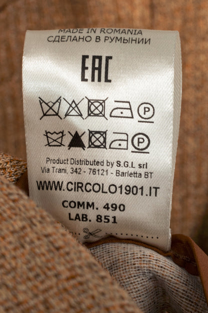 Circolo 1901 Desert Linen Ribbed-Knit Double-Breasted Jacket