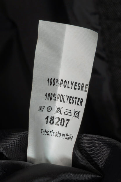 Italian Black Pleated-Twill Open-Front Blazer