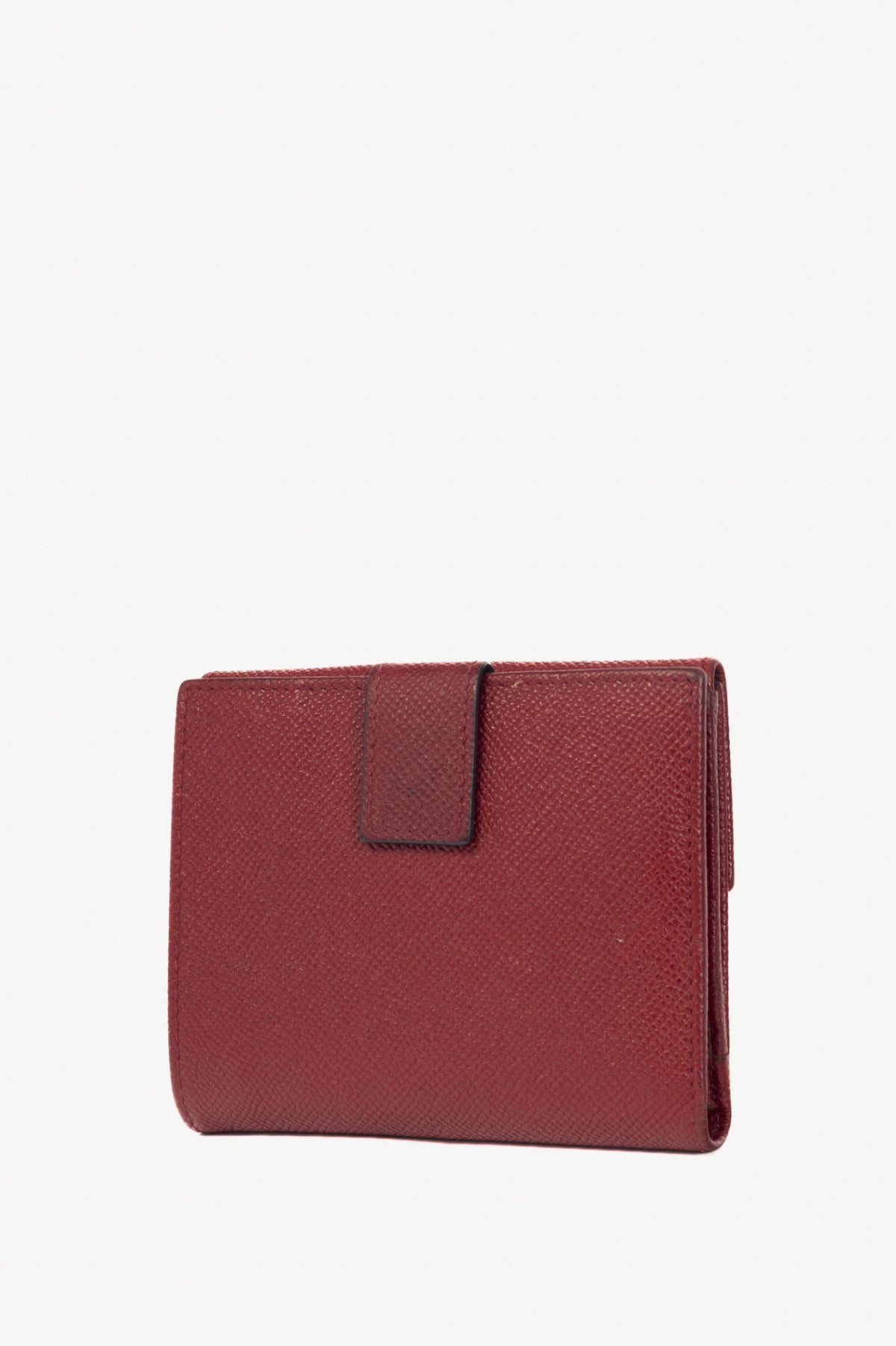 Salvatore Ferragamo Carmine Calf Leather Gancini Wallet