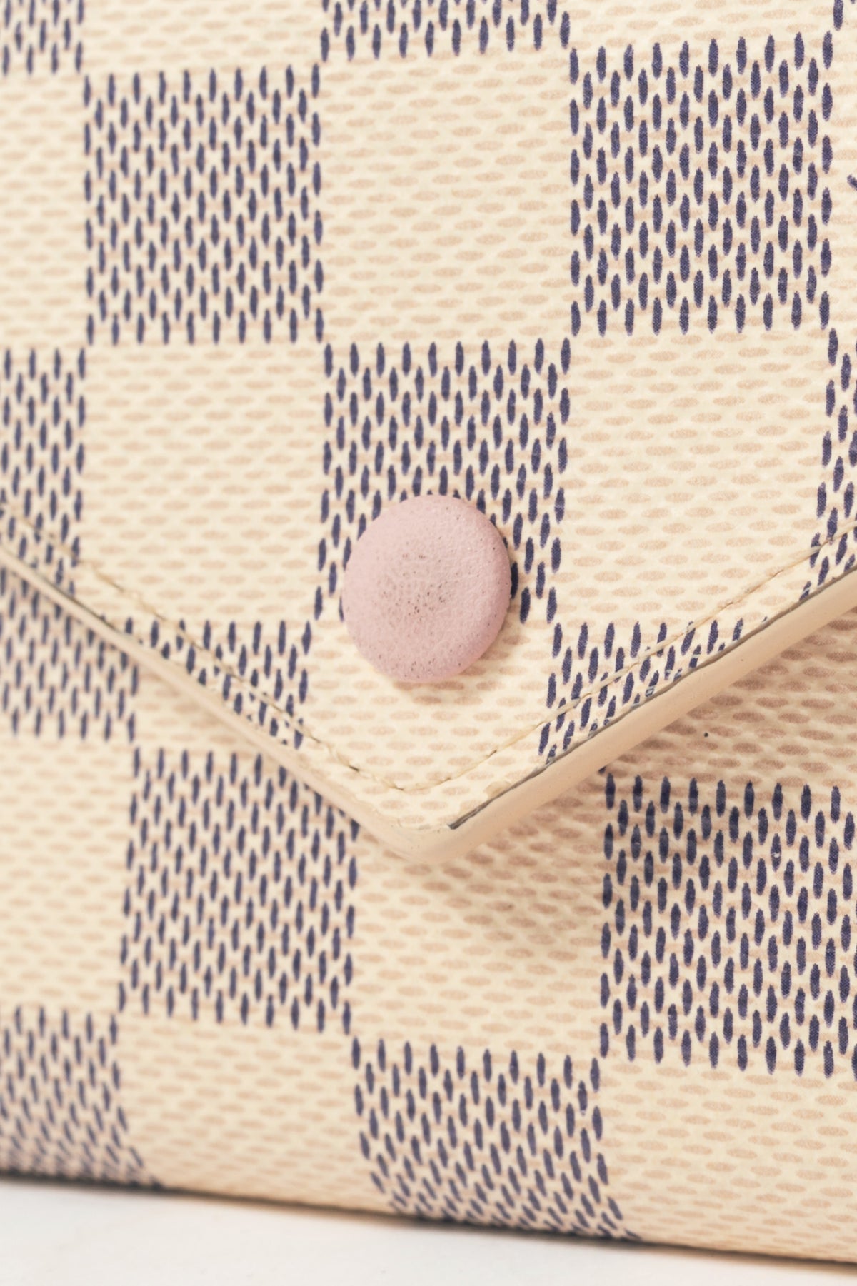 Louis Vuitton Victorine Damier Azur Canvas & Rose Ballerine Leather Wallet