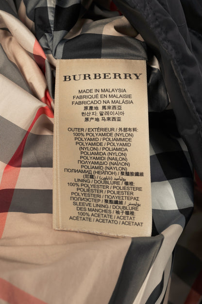 Burberry Brit Natesdale Black Double-Breasted Button Quilted Puffer