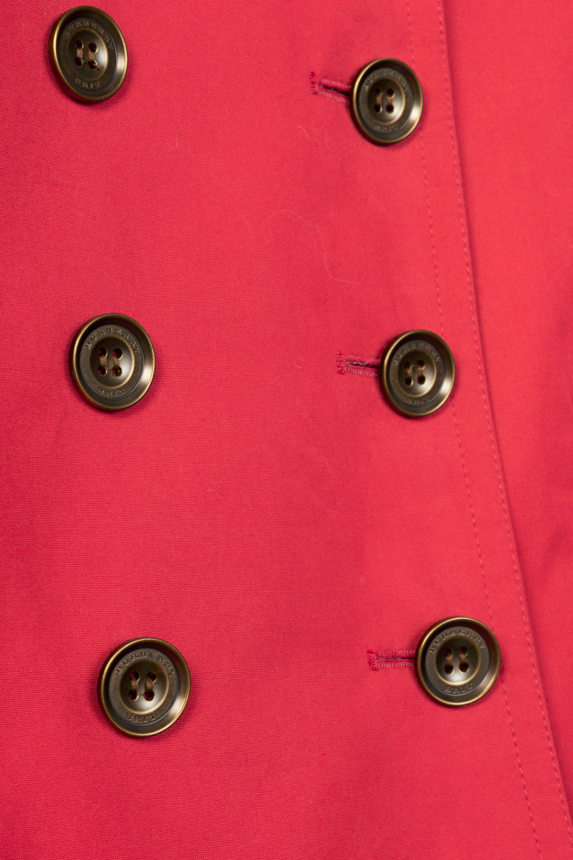 Burberry Brit "Damson Pink" Mid-Length Cotton Poplin Trench Coat