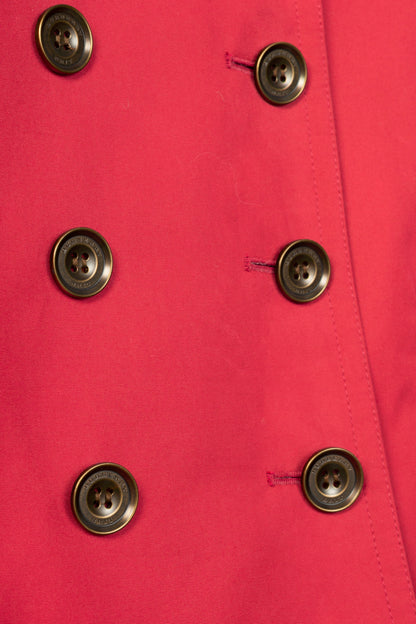 Burberry Brit "Damson Pink" Mid-Length Cotton Poplin Trench Coat