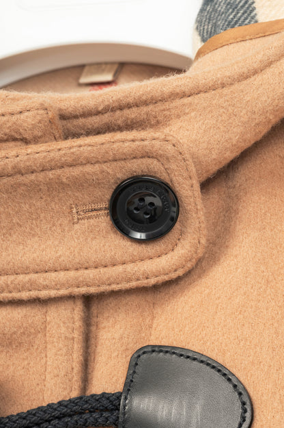 Burberry Brit Finsdale New Camel Wool Toggle Duffle Coat