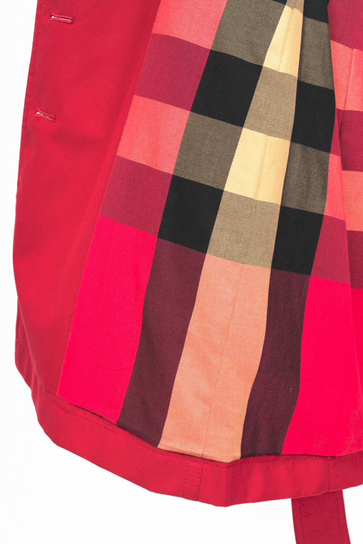 Burberry Brit "Damson Pink" Mid-Length Cotton Poplin Trench Coat