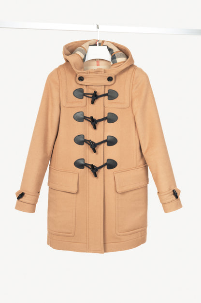 Burberry Brit Finsdale New Camel Wool Toggle Duffle Coat