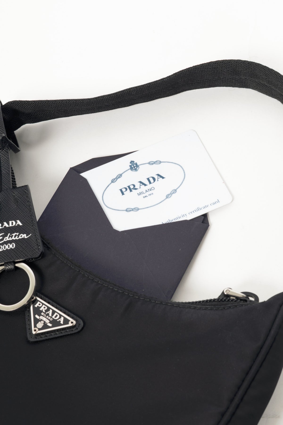 Prada Re-Edition 2000 Nero Tessuto Re-Nylon Mini-Bag
