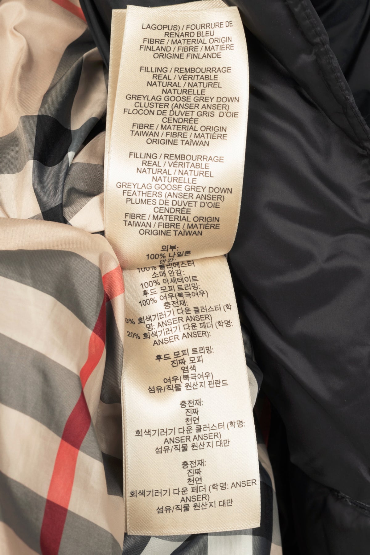 Burberry Brit Natesdale Black Double-Breasted Button Quilted Puffer