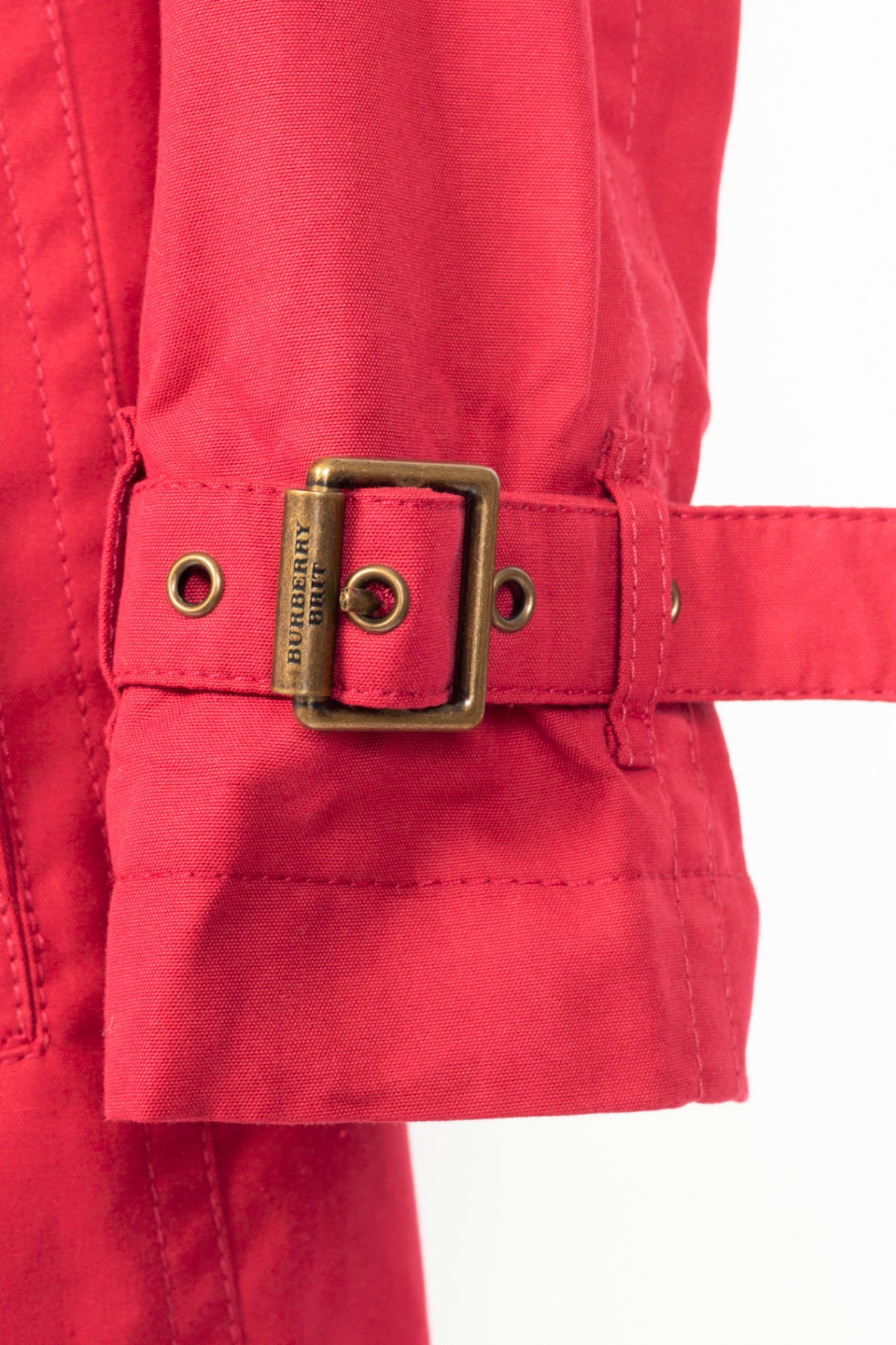 Burberry Brit "Damson Pink" Mid-Length Cotton Poplin Trench Coat