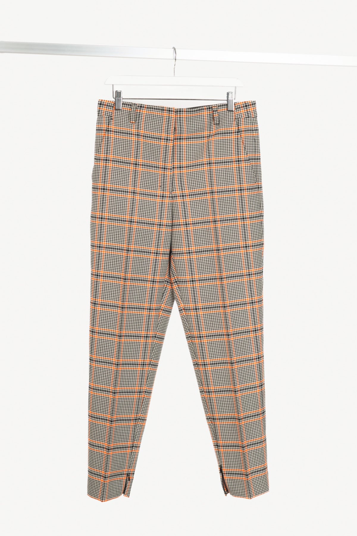 Dorothee Schumacher Modern Heritage Bonotto Check Orange Trousers