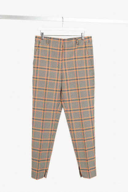 Dorothee Schumacher Modern Heritage Bonotto Check Orange Trousers