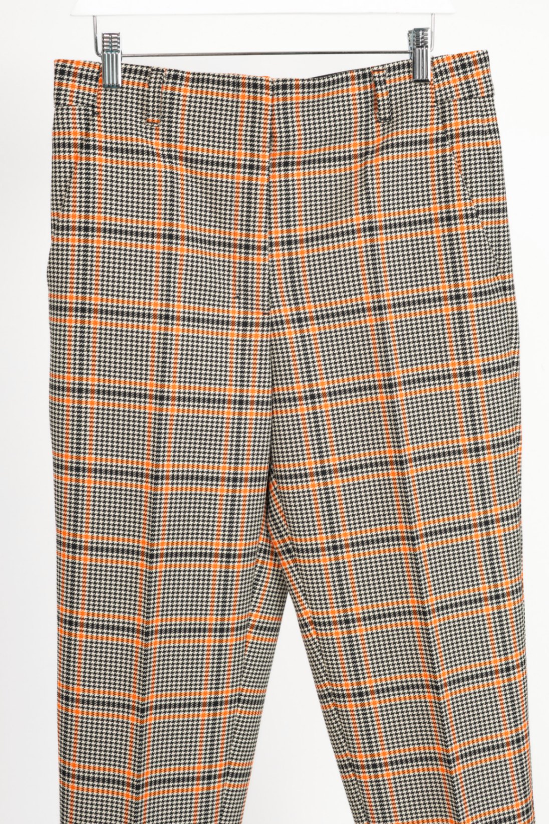Dorothee Schumacher Modern Heritage Bonotto Check Orange Trousers