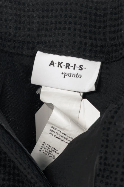 Akris Punto Mara Black Flocked Skinny Pants