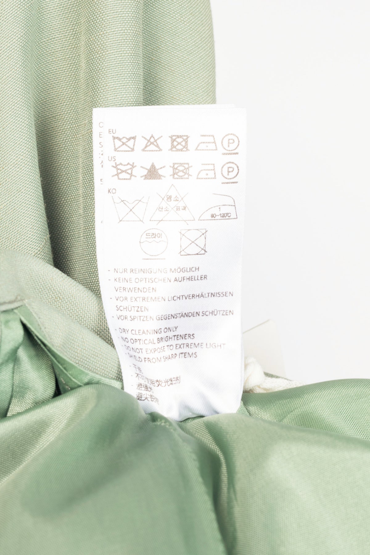 Dorothee Schumacher Casual Sophistication Green Linen-Shantung Jacket