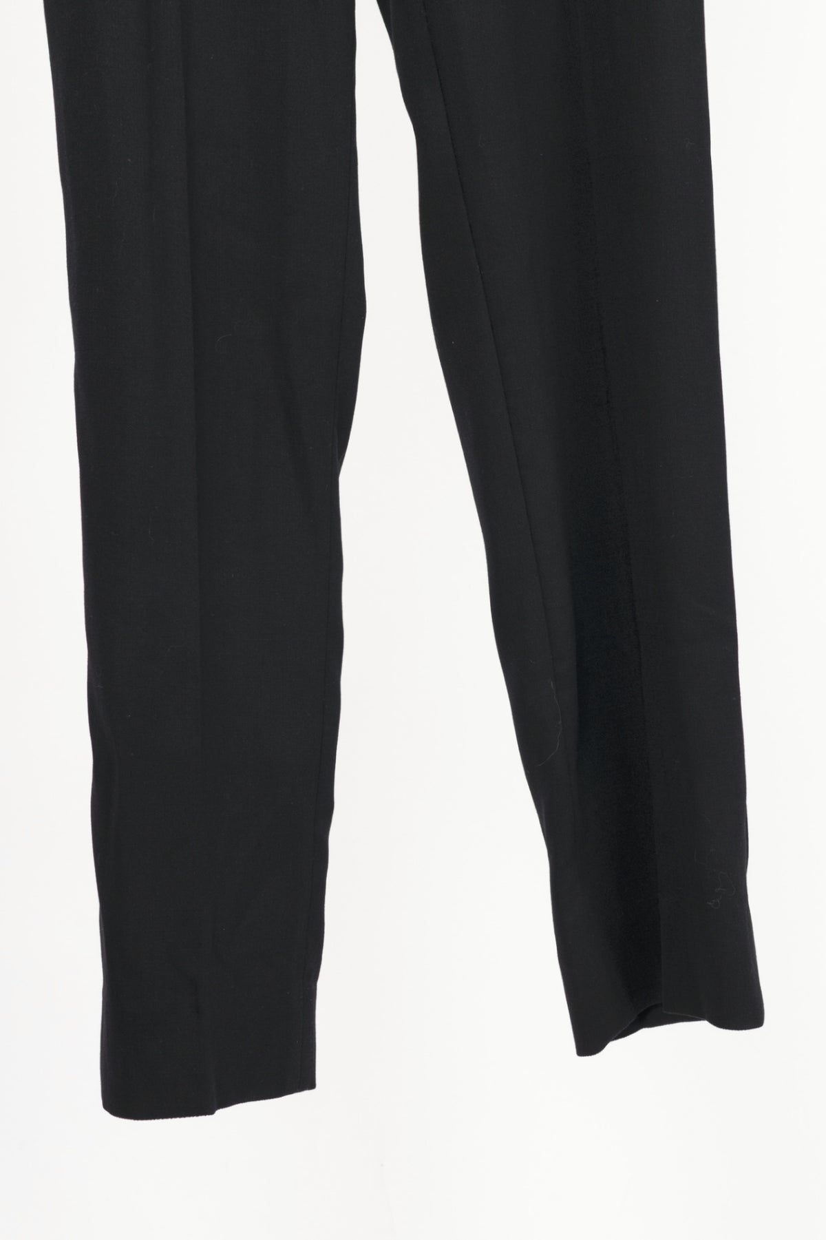 Escada Tammanu Black Wool-Crepe Pierced Trousers