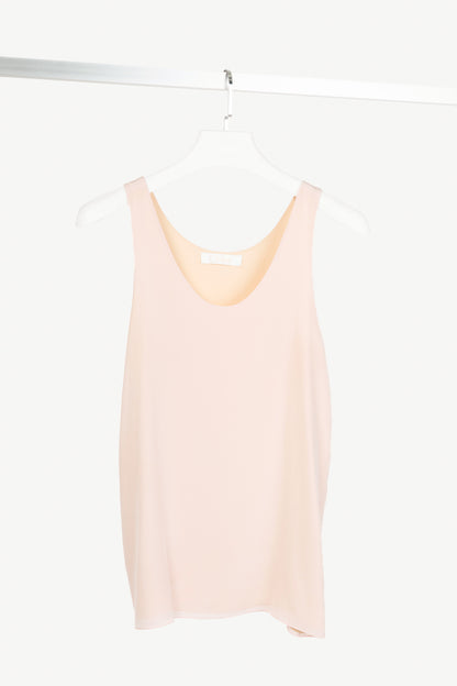 Chloe "Washed Pink" Silk Crepe de Chine Tank