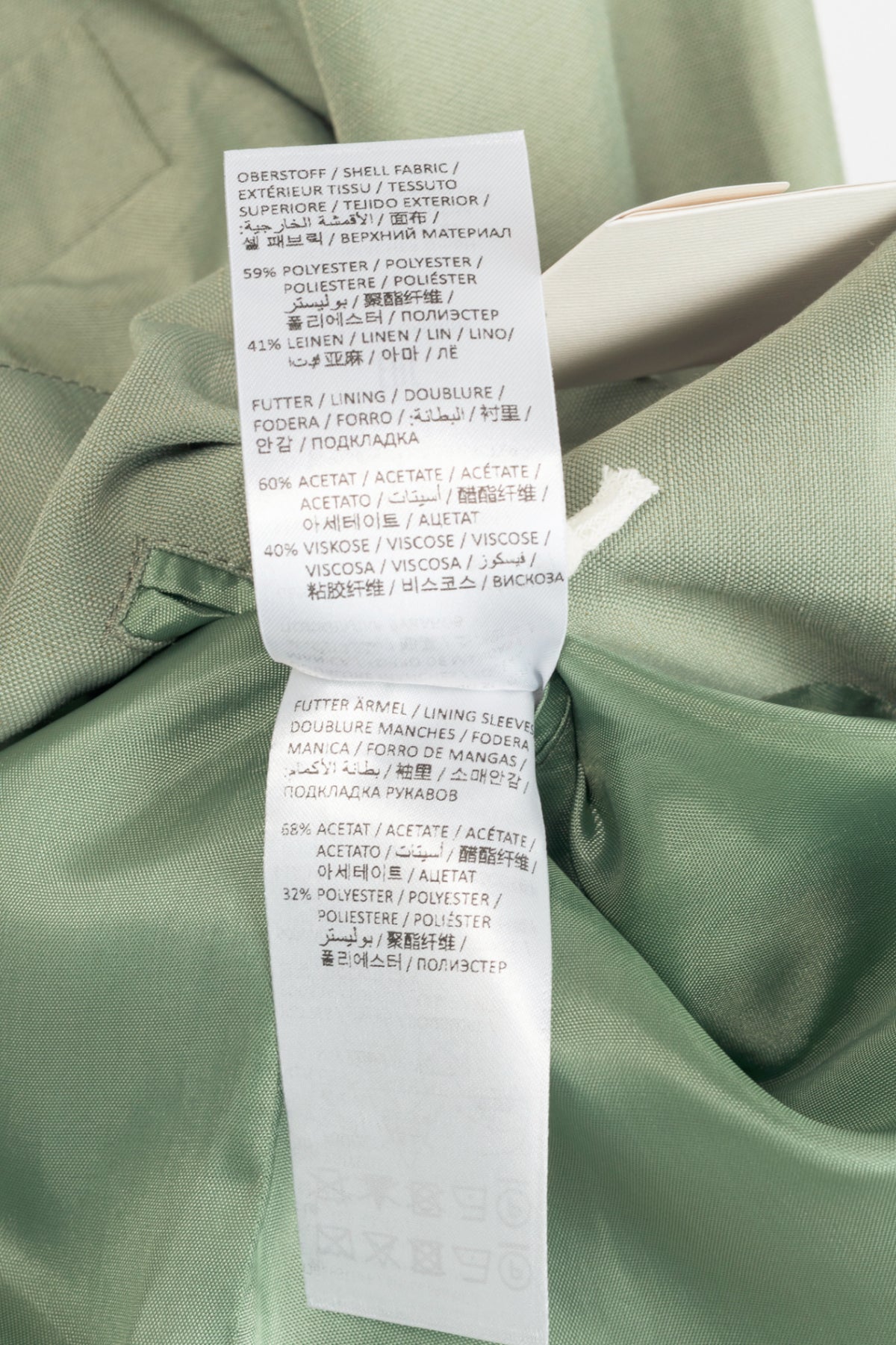 Dorothee Schumacher Casual Sophistication Green Linen-Shantung Jacket