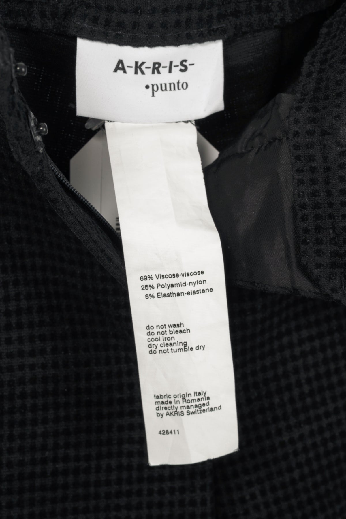 Akris Punto Mara Black Flocked Skinny Pants