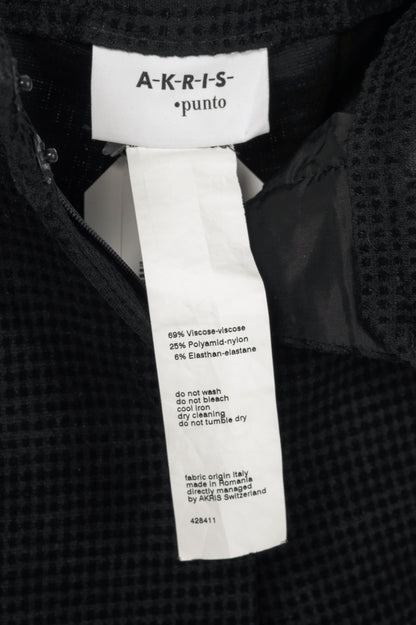 Akris Punto Mara Black Flocked Skinny Pants