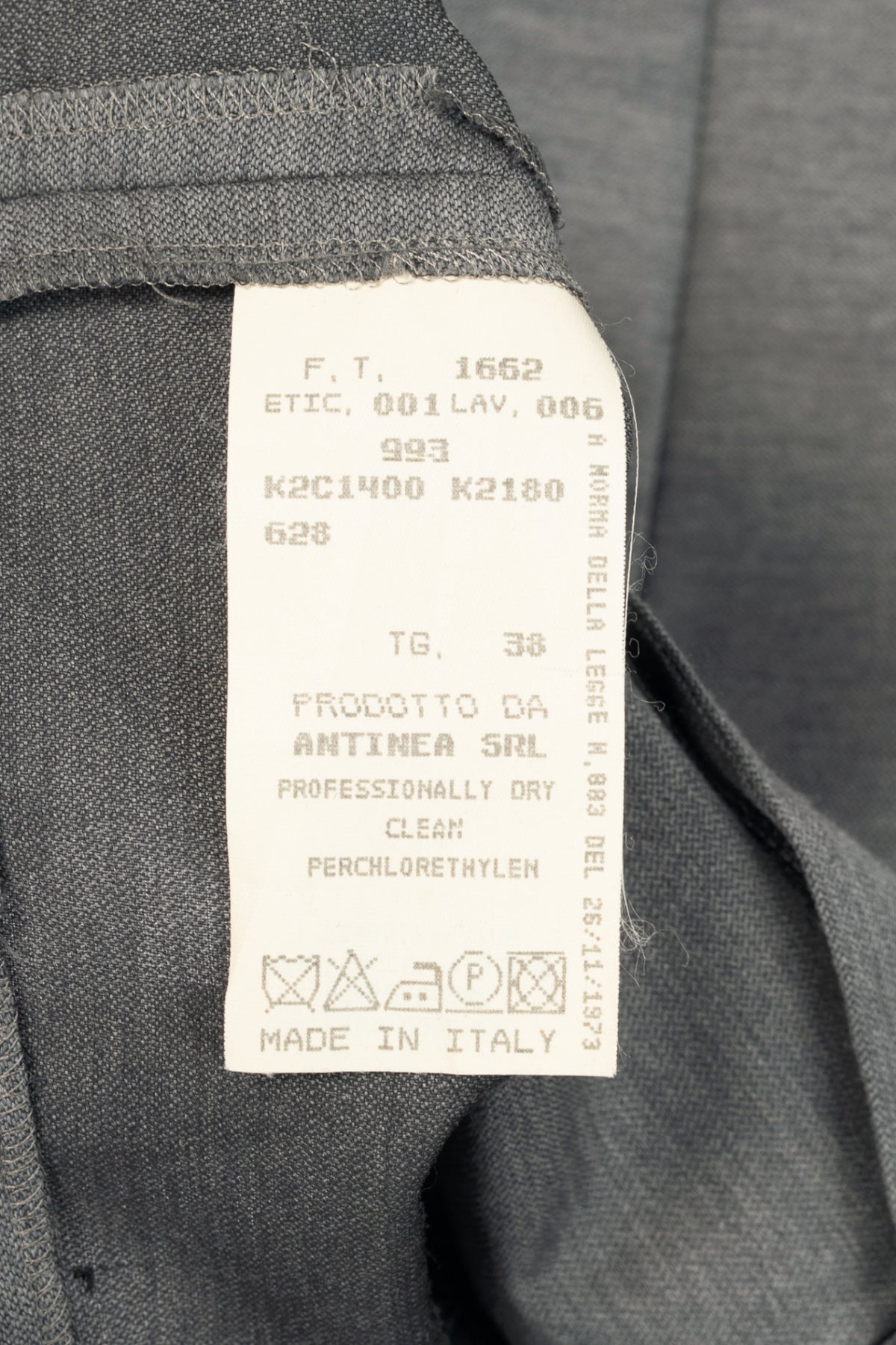 Emporio Armani Grey Wool-Blend Zip Top