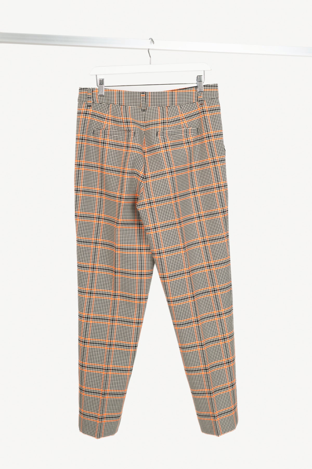 Dorothee Schumacher Modern Heritage Bonotto Check Orange Trousers