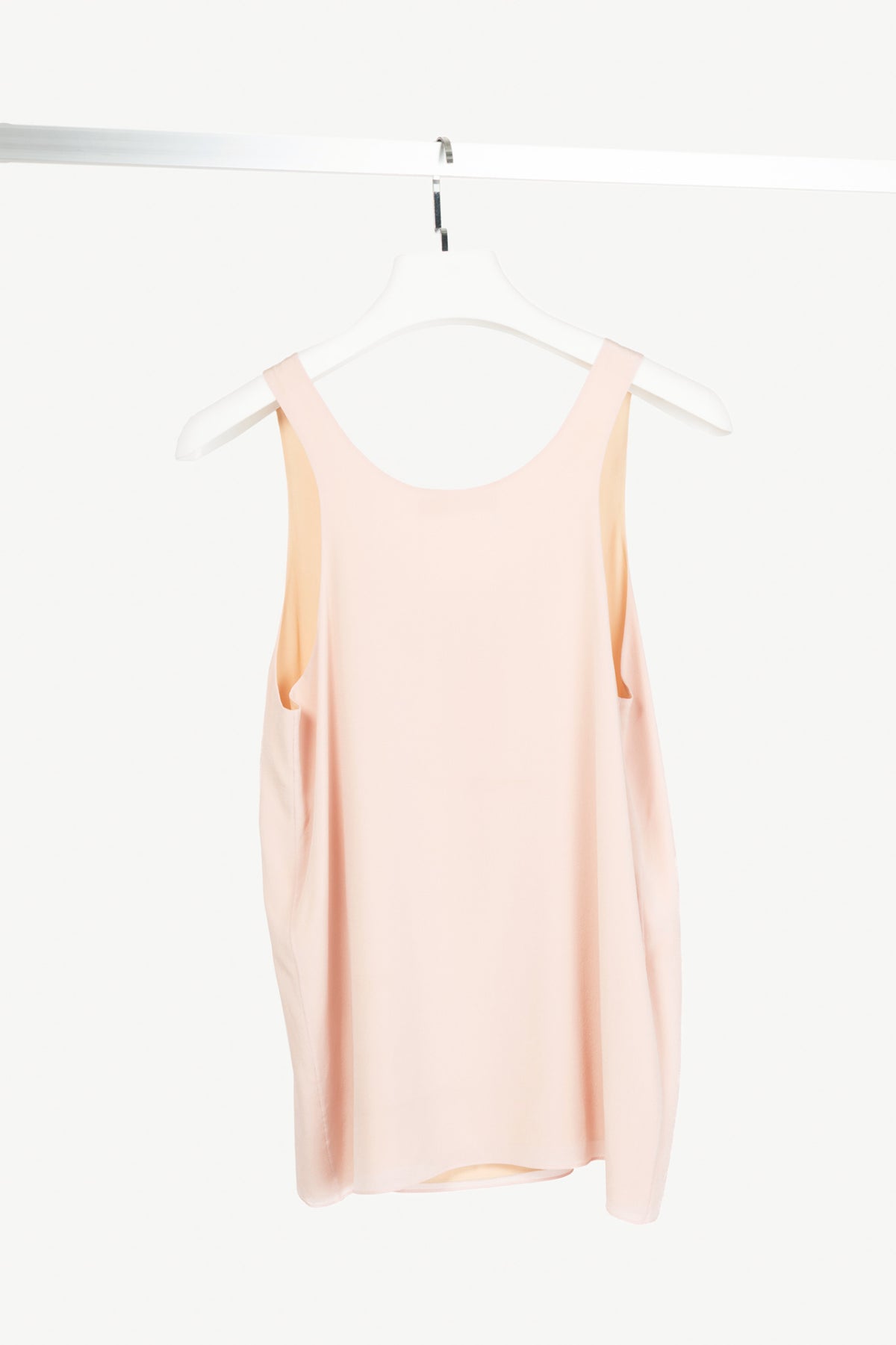 Chloe "Washed Pink" Silk Crepe de Chine Tank