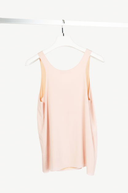 Chloe "Washed Pink" Silk Crepe de Chine Tank