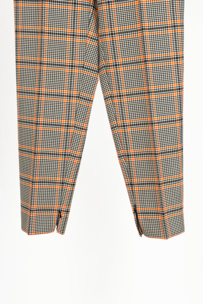 Dorothee Schumacher Modern Heritage Bonotto Check Orange Trousers