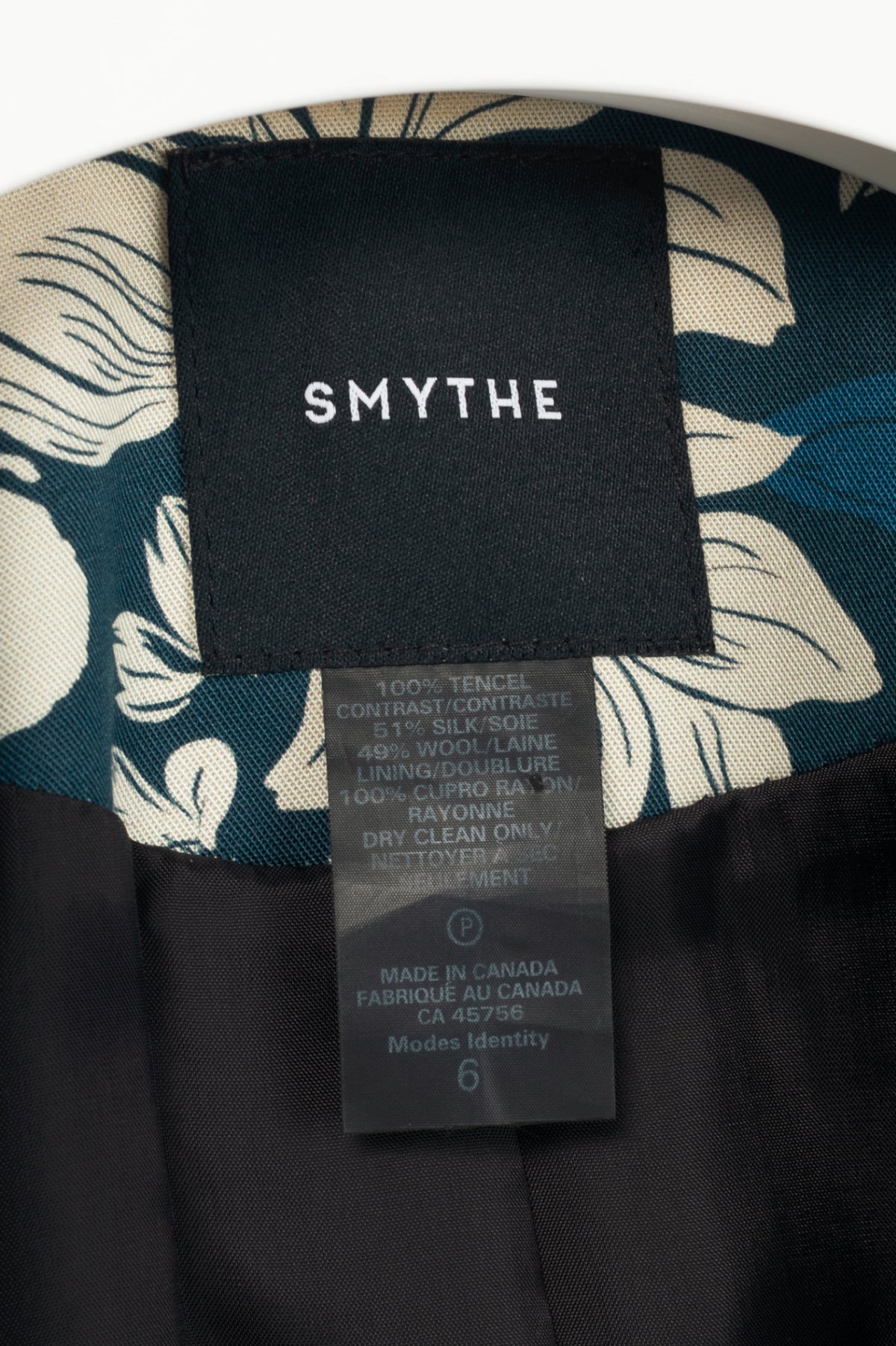 Smythe S19 Blue Hawaii Blocked Peaked Lapel Blazer