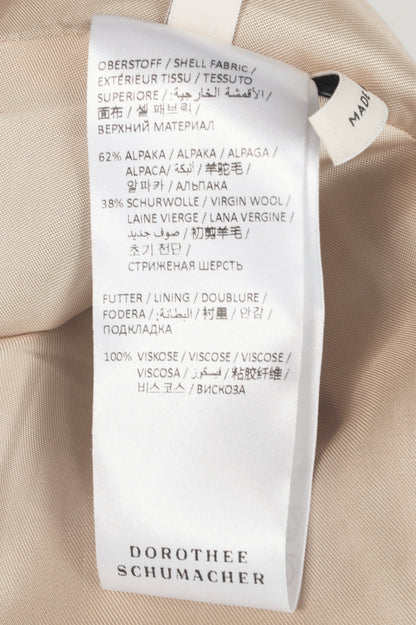 Dorothee Schumacher Pure Luxury Brown Alpaca & Wool Coat