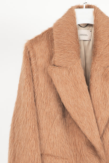 Dorothee Schumacher Pure Luxury Brown Alpaca & Wool Coat