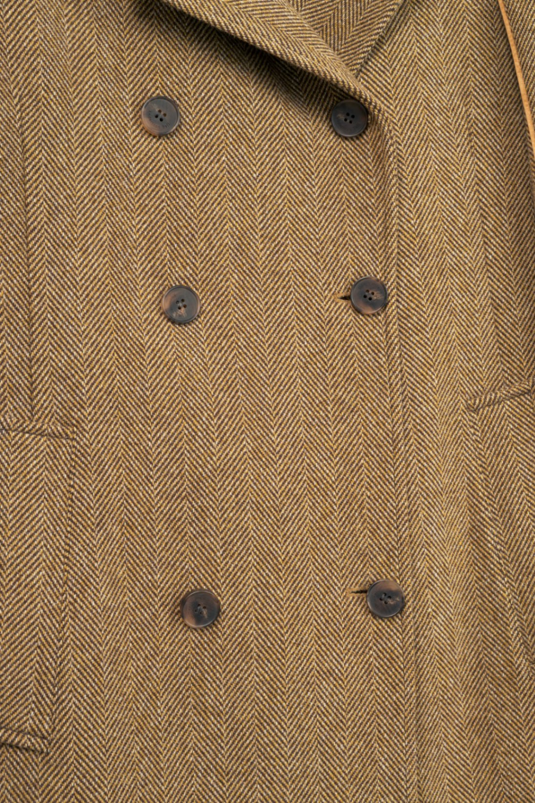 Andersson Bell Chloe Brown Herringbone Back Pleats Coat 