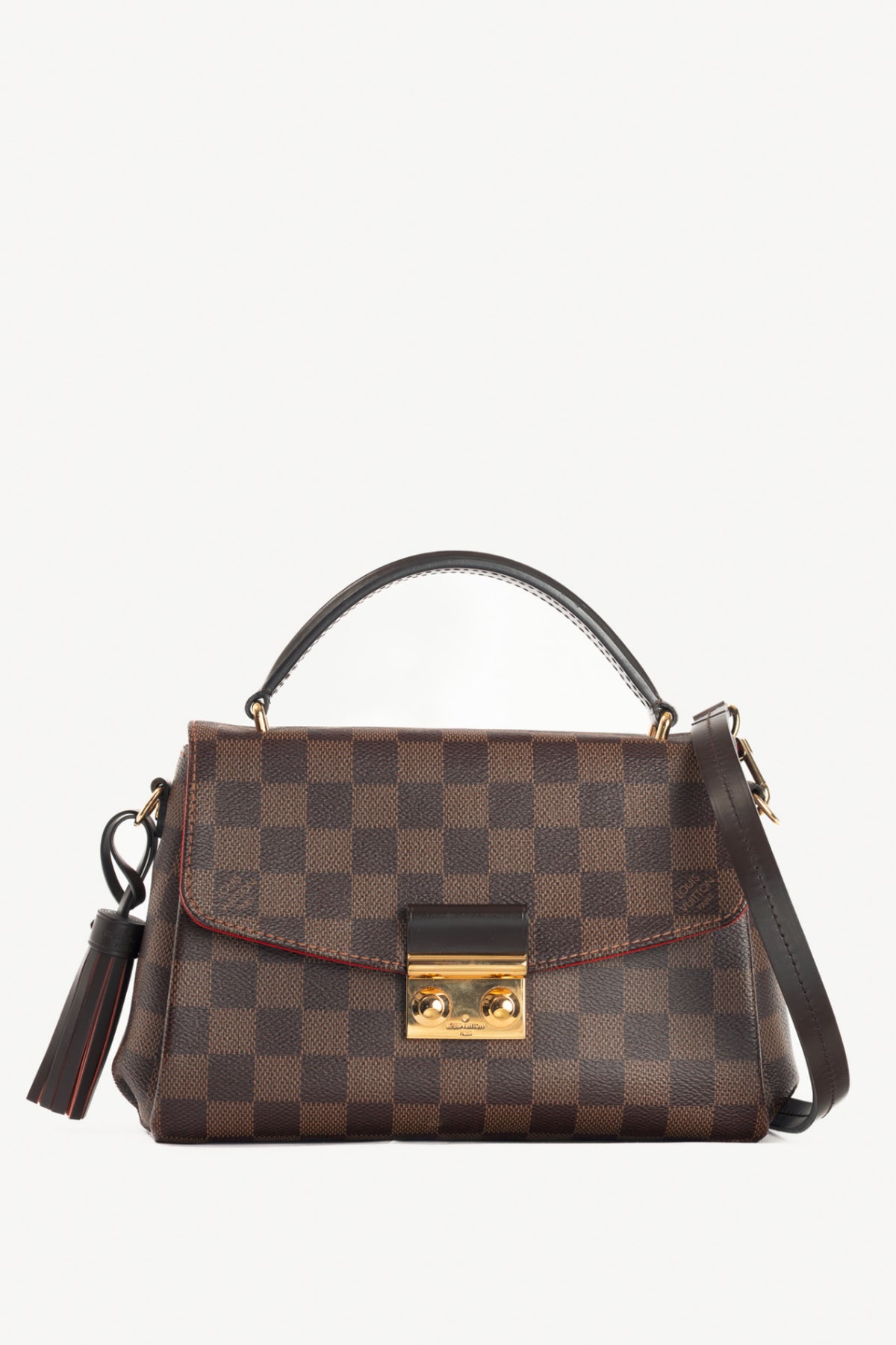 Louis Vuitton Croisette Damier Ebene Canvas Handbag