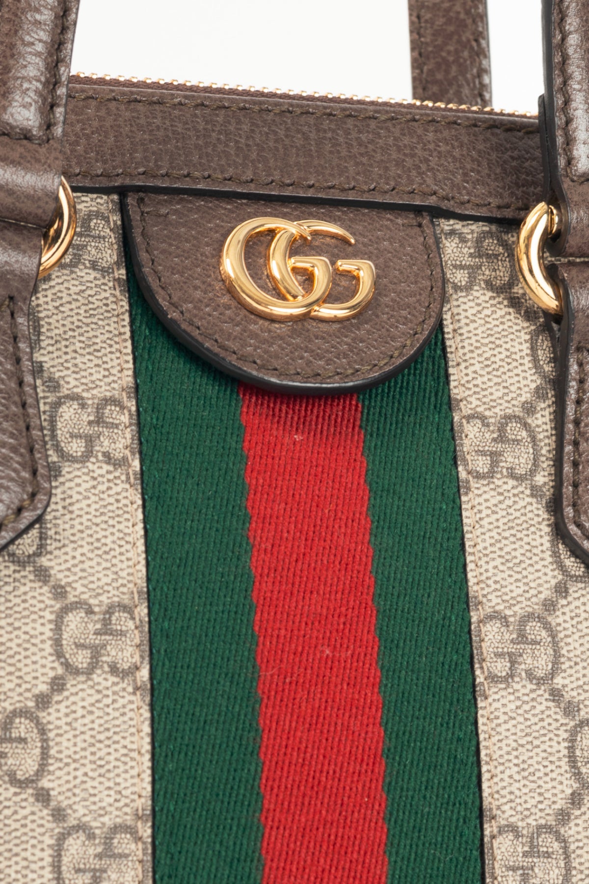 Gucci Ophidia Small Beige & Ebony GG Supreme Tote