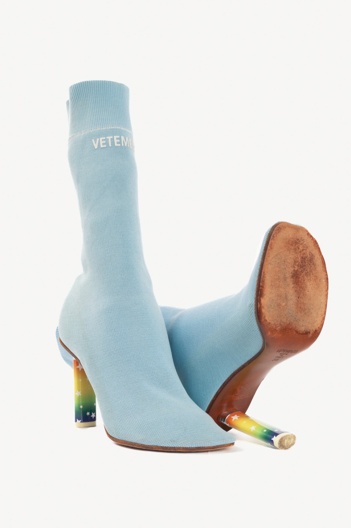 Vetements Blue Stars Lighter Sock Boots