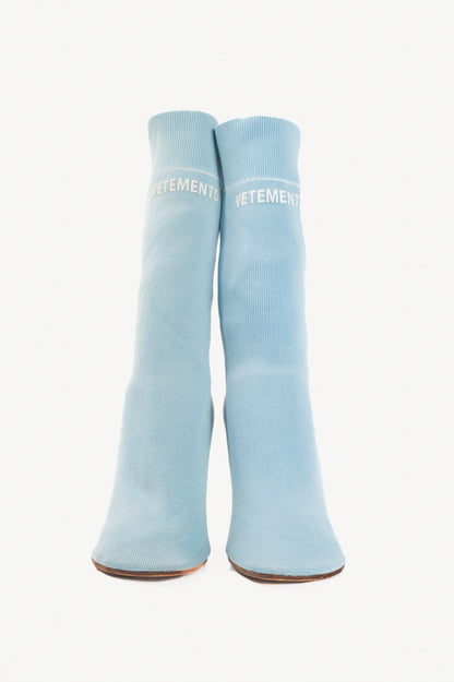 Vetements Blue Stars Lighter Sock Boots