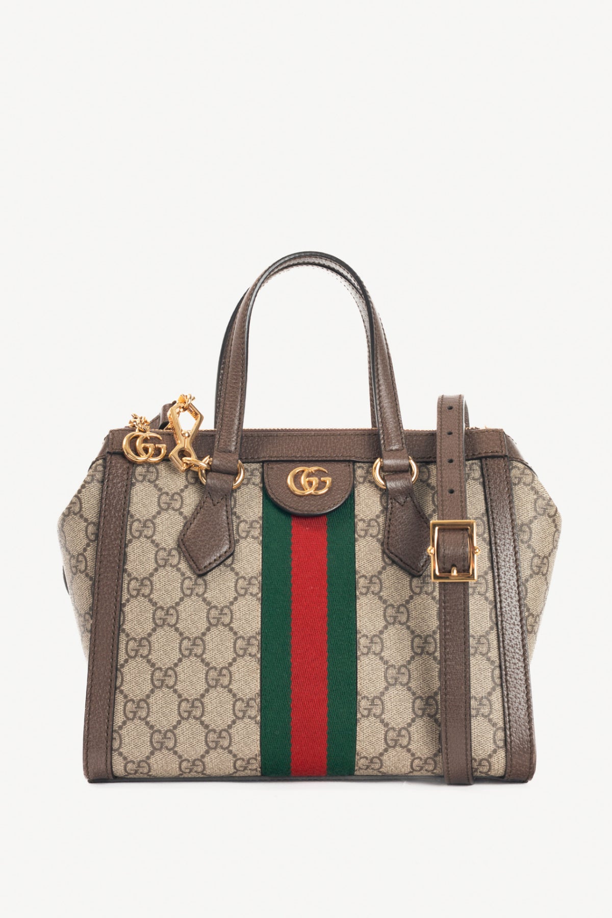 Gucci Ophidia Small Beige & Ebony GG Supreme Tote