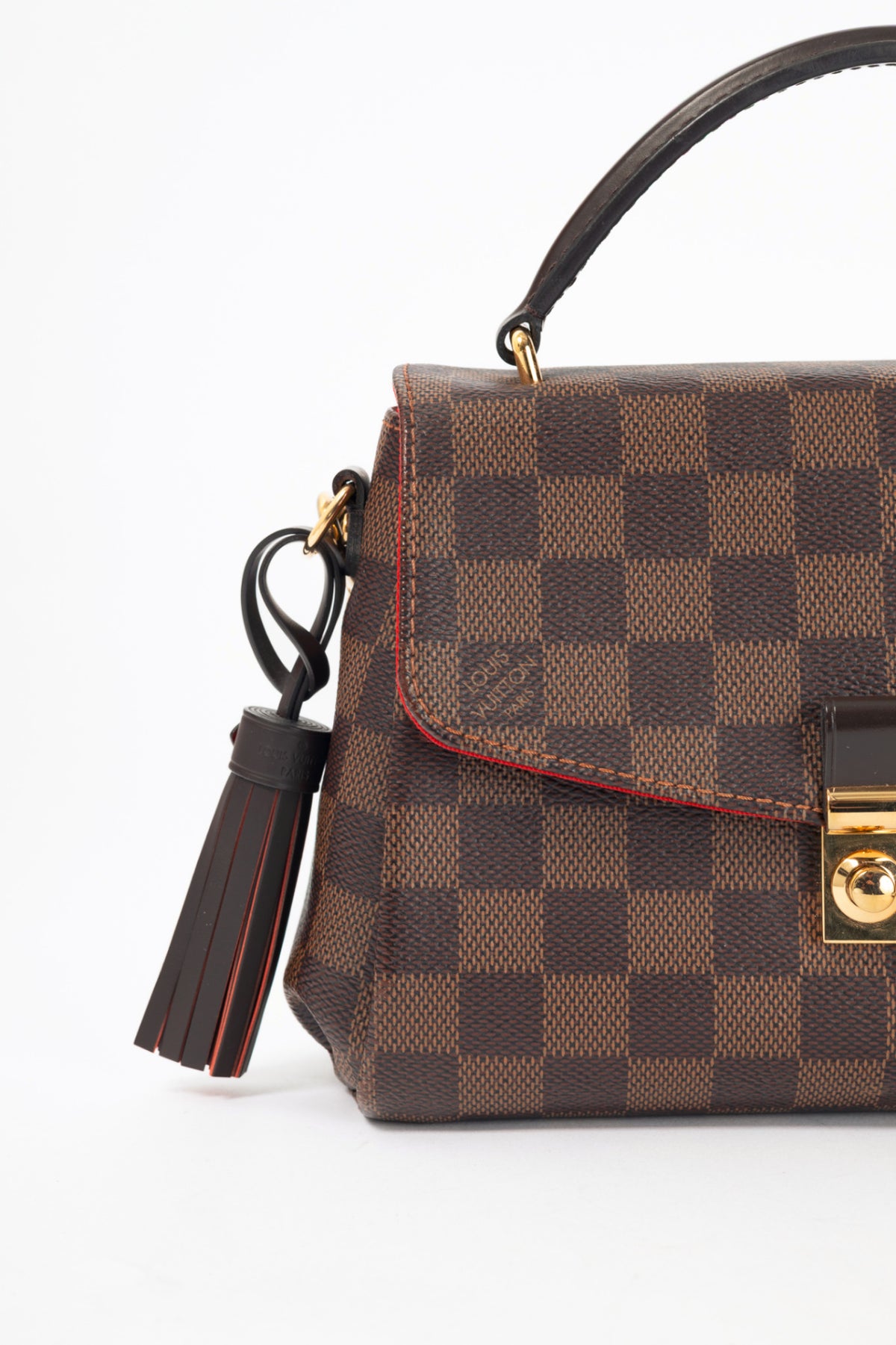 Louis Vuitton Croisette Damier Ebene Canvas Handbag