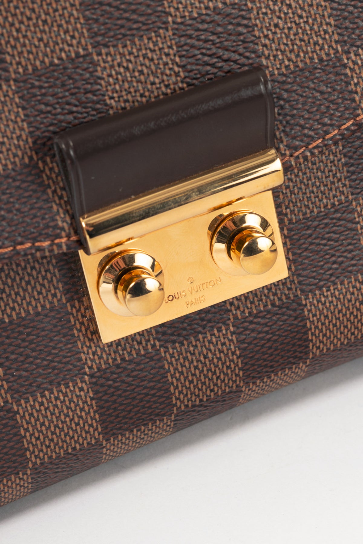 Louis Vuitton Croisette Damier Ebene Canvas Handbag