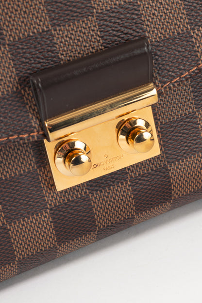 Louis Vuitton Croisette Damier Ebene Canvas Handbag