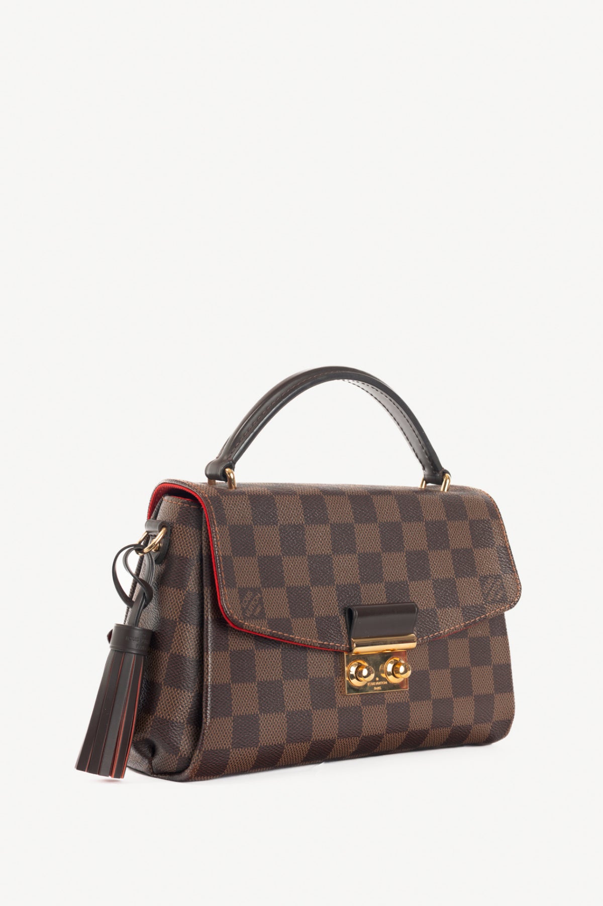 Louis Vuitton Croisette Damier Ebene Canvas Handbag