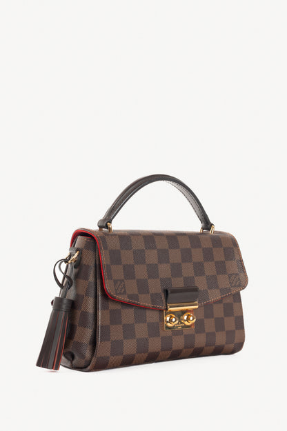 Louis Vuitton Croisette Damier Ebene Canvas Handbag