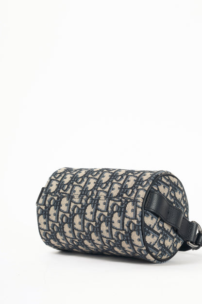 Christian Dior Mini Roller Beige & Black Oblique Shoulder Bag