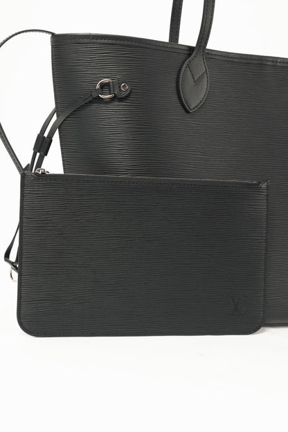 Louis Vuitton Neverfull MM Noir Epi Leather Tote
